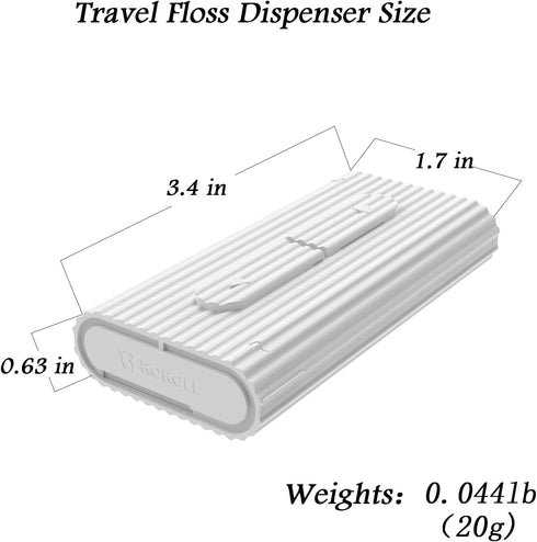 Holy Rose Portable Dental Floss Picks Dispenser, Travel Floss Storage Case with 80 Count Toothpicks Flosser Sticks