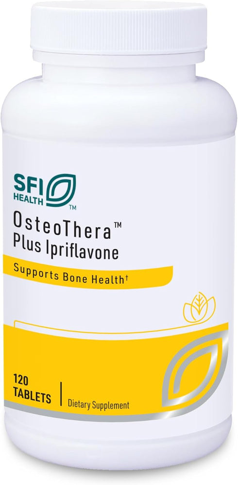 Klaire Labs Osteothera Plus Ipriflavone Tablets, Hypoallergenic Bone Support Formula, 120 Tablets
