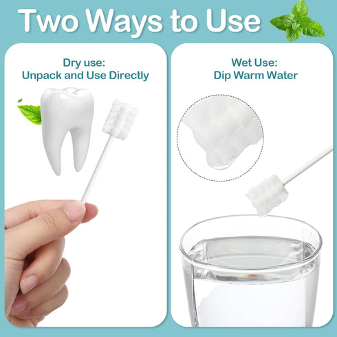 200 Pieces Baby Tongue Cleaner, Disposable Infant Oral Cleaner with Finger Toothbrush for Dental Care
