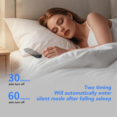 Yunir 30 60 Pillow Speaker for Sleeping, Mini Bone Conduction Portable Sleep Aid with HiFi Stereo Sound, Bluetooth