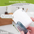 Toothbrush Travel Case, Holder and Rinse Cup with Handle, Multifunctional Toothbrush Cup, Large Capacity (Purple +
