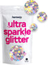 Hemway Ultra Sparkle Glitter - 1/8" Silver Holographic Circle Sequins for Crafts and Decoration - 50g