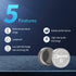 EEMB 5 Pack CR2477 3V Lithium Button Coin Cell Batteries for Electronic Candle, Remote Control, Smart Devices