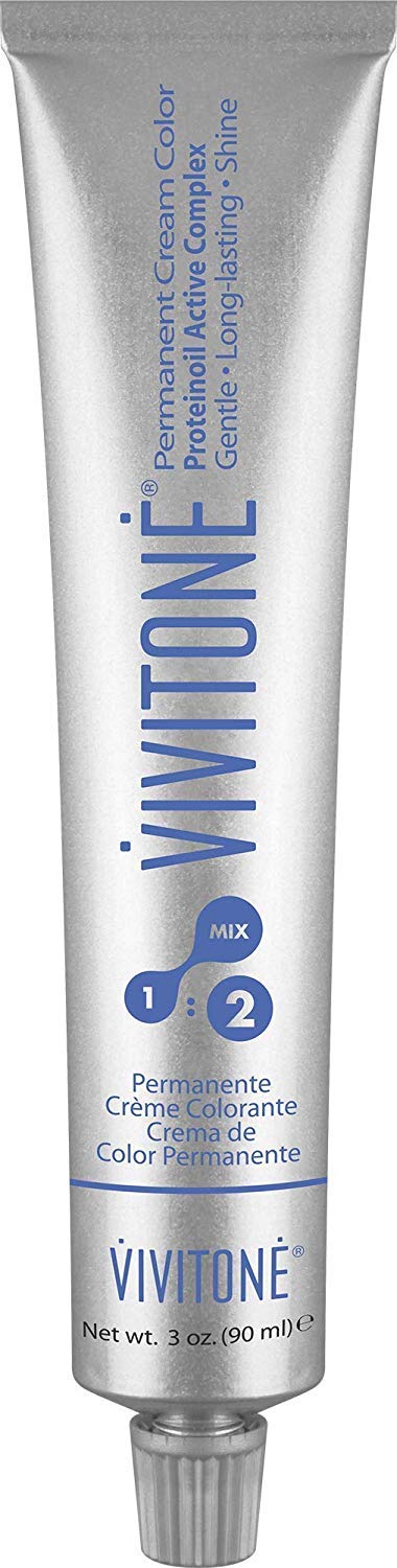 Vivitone Permanent Cream Color (101HL Ultra Light Ash Blonde) 3oz. - 100% Grey Coverage