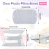 ISKYBOB 50 Pack Clear Plastic Pillow Boxes for Favors, Mini Gift Boxes for Candy Treats, 4x2