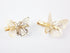 Yueton Pack of 2 Golden Butterfly Hair Clip Hair Accessories, Bride Headwear Hair Clips