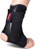 Kuangmi Adjustable Ankle Brace Stabilizers for Sports Protection, Sprained Ankle Recovery (1 Piece, L)