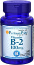 Vitamin B-2 100 Mg Tablets, 100 Count by Puritans Pride