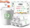 1.2 Gallon Strong Trash Bags, 100 Counts, Clear Garbage Bags for Bathroom Trash Can Liners