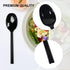 100pcs Heavy Duty Disposable Plastic Spoons, Individually Wrapped Bulk - Ideal for Parties, Restaurants, Travel &