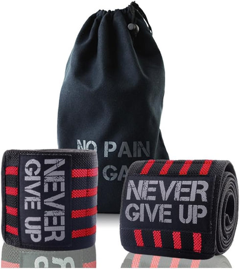 Professional Elbow Wraps, Elastic Straps Brace Support Protector for Weightlifting, Gym Fitness