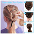 Topsy Tail Hair Tool Set, 400pcs Hair Rubber Bands, 200pcs Clear & Black Elastics, 2 Hair Loop Tools, 1 Rat Tail Comb