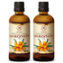 Sea Buckthorn Oil, 2pack of 2 x 3.4oz, Cold Pressed, Pure & Natural Carrier Oil for Hair, Face, Body Care