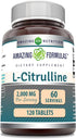 Amazing Formulas L Citrulline 2000mg Supplement - 120 Tablets, Non-GMO, Gluten Free, Made in USA