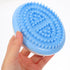Unomor Gua Sha Meridian Massage Brush for Back and Neck, Muscle Massage Tool with Blue Handle, Multi-Function Scraping