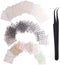 WOKOTO 90Pcs Self-Adhesive 3D Nail Art Sticker - Colorful White Black Flower Fingernail Decals with 1 Pcs Anti-Static