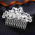 Yean Decorative Bride Wedding Hair Combs - Rhinestones Bridal Hair Accessories for Bridesmaids (Silver)