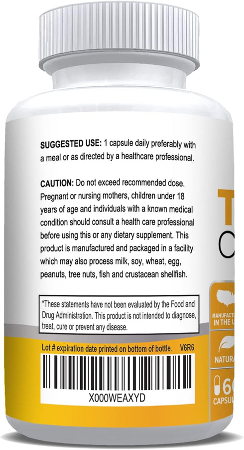 NusaPure Turmeric Curcumin 600 mg, Vegetarian