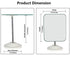 YEAKE Adjustable Flexible Gooseneck Makeup Mirror, 360° Rotation Folding Portable Desk Vanity Mirror with Stand
