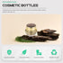 OSALADI Empty Refillable Acrylic Cosmetic Containers, 1 Pack Vintage Golden Storage Jar for Lotion Skincare Cream