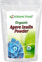 Z Natural Foods Organic Agave Inulin Powder, 1 lb, Natural Fiber Supplement, Prebiotic Superfood Powder for Drinks,