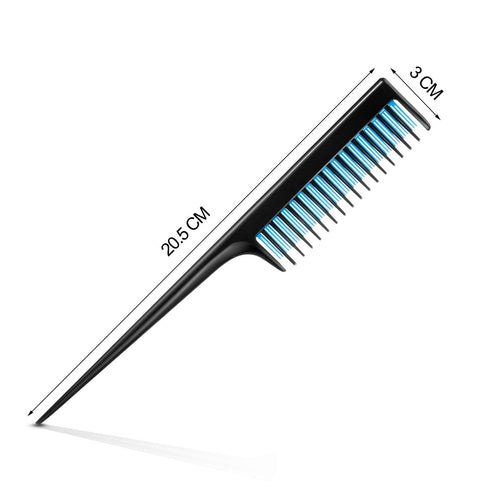 Leinuosen 3 Pcs Triple Teasing Comb Set for Women, Heat Resistant Pintail Tease Tool for Thick Fine Hair