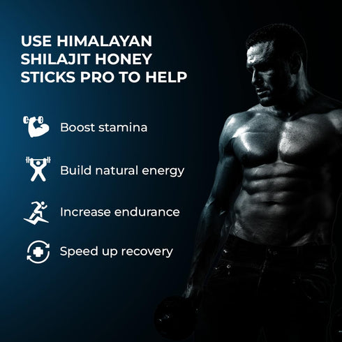 Pack 30 The Wellness Project Himalayan Shilajit Honey Sticks Pro with Saffron, Forest Honey & Fenugreek extract |