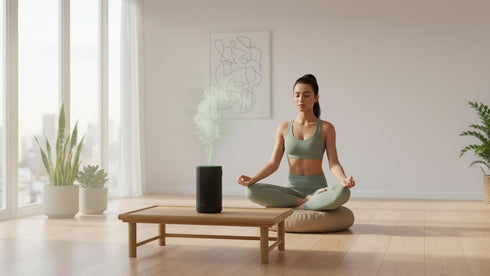 Waterless Essential Oil Diffuser Aromatherapy Scent Diffusers for Home Large Room, Bedroom, Car, Office, Desk, Battery