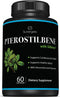 Premium Pterostilbene Supplement 100mg – Natural Source with Resveratrol & Quercetin – 60 Capsules for Healthy Aging