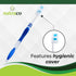 Bulk Toothbrush Pack with Covers, Premium Quality Individually Wrapped Colorful Brushes, Medium Soft Bristles (25)
