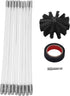Dryer Vent Cleaner Kit, 20ft Flexible Lint Brush with Drill Attachment for Fast Cleaning