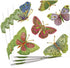 Entertaining with Caspari Ivory Jeweled Butterflies Paper Cocktail Napkins, Pack of 20