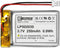EEMB 3.7V Lithium Polymer Battery, 250mAh 502030 Lipo Rechargeable with JST Connector