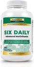 Nature's Lab Six Daily Advanced Multivitamin - Over 90 Nutrients, Minerals, Antioxidants, Herbs & Whole Foods - 180