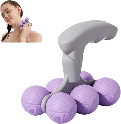 Konbison Muscle Roller Stick for Legs & Back, Silent Portable Massage Roller Ball,
