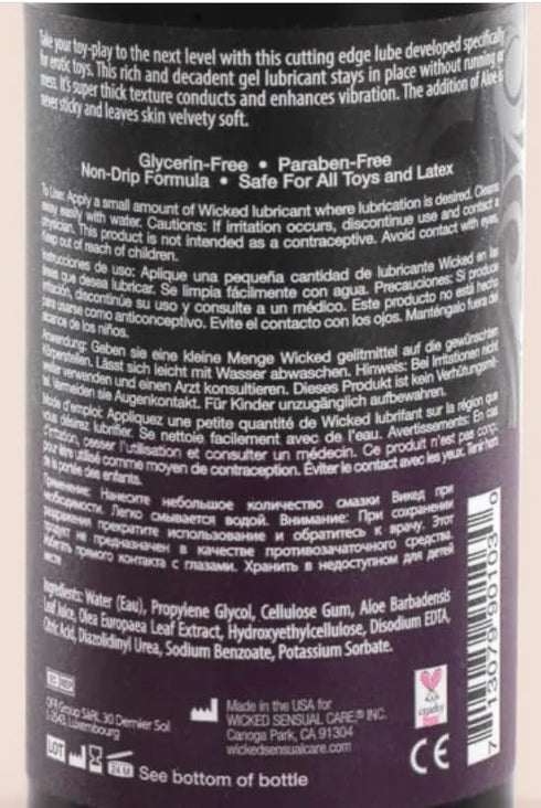 Wicked Sensual Care Collection 3.3oz. (Pack 2) Wicked Toy Love Lubricant