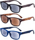 EYEGUARD 3 Pack Unisex Classic Style Sunglasses Readers for Men and Women, Outdoor Reading Glasses 2.50