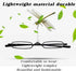 Viseng 2 Pack Slim Mini Metal Reading Glasses, Compact Lightweight Portable Readers with Glasses Case +2.5