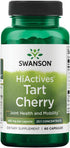 Swanson HiActives Tart Cherry, 60 Capsules (465mg Each) - Natural Supplement Supporting Joint Health, Mobility &