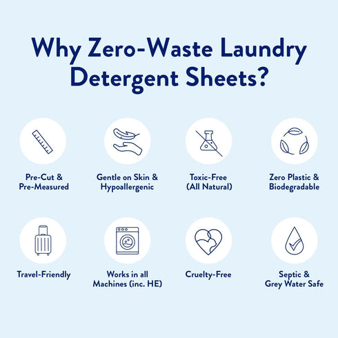 Miracle Made Liquidless Laundry Detergent Sheets, Eco-Friendly, Gentle Fabric Softener, 60 Strips (120 Loads) -