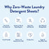 Miracle Made Liquidless Laundry Detergent Sheets, Eco-Friendly, Gentle Fabric Softener, 60 Strips (120 Loads) -