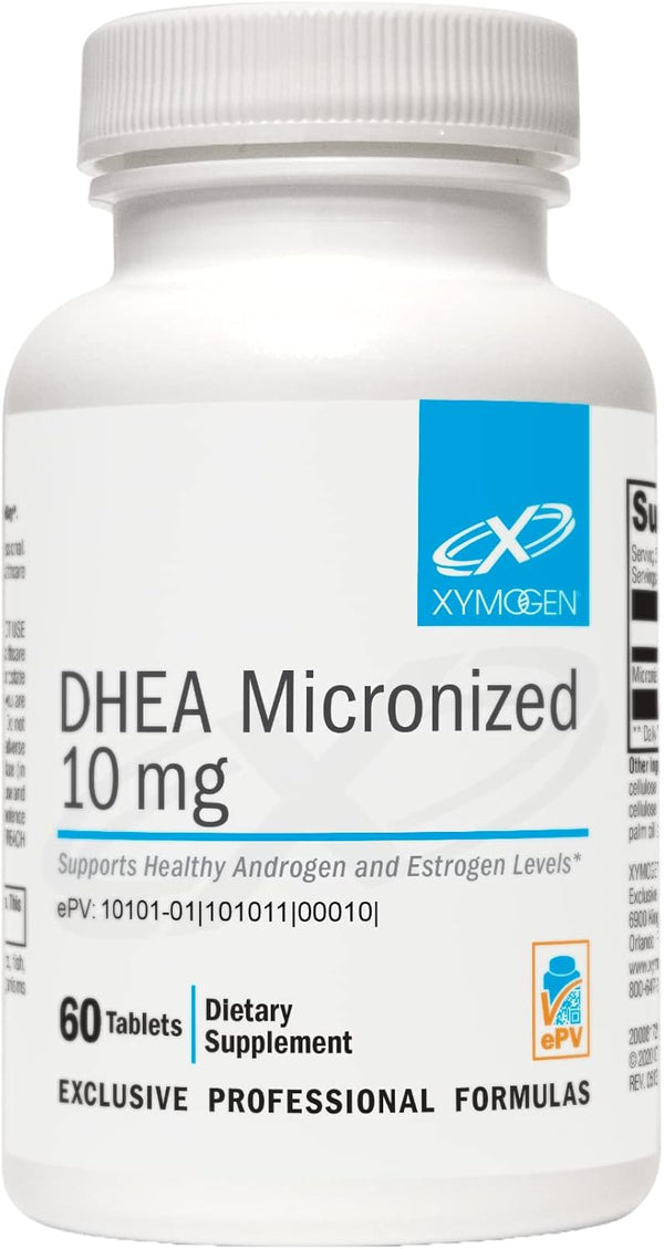XYMOGEN DHEA 10 mg - Micronized DHEA to Support Healthy Androgen and Estrogen Levels - 60 Tablets