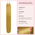 28inch Long Dark Blonde Ponytail Extension with Hair Tie - Yaki Straight Thick Braiding Hairpiece for Women (#15/18)