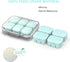 SOFISO 4/6 Grid Free Assembly Travel Pill Organizer, Portable Waterproof Case for Daily Medication Carry for Vitamins,