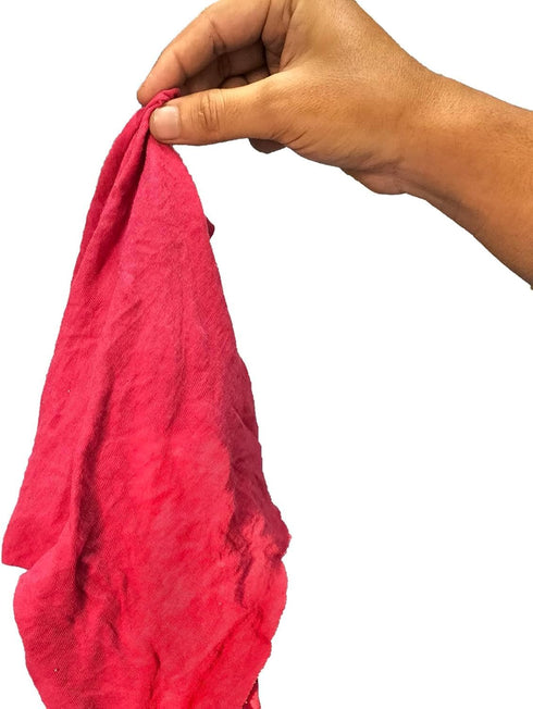 Recycled Color Knit Cleaning Rags - Bulk T-Shirt Cotton Cloth Rag in a Bag, Wipes for House and Garage (2 lbs.)
