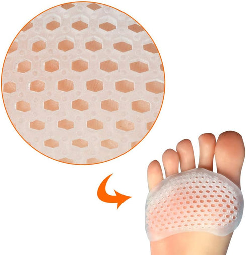 Toe Pads Ball of Toe Cushions - Metatarsal Pads for Morton's Neuroma, Callus, Bunion Forefoot Pain Relief for Women