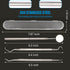 3Pcs Dental Tools, Professional Dental Picks for Teeth Cleaning, 100% Surgical 304 Stainless Steel Oral Care Kit.