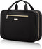 Women's Travel Toiletry Bag, Hanging Makeup Organizer for Accessories and Full-size Toiletries in Medium Black