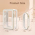 Travel Clear Makeup Bag, Portable Cosmetic Organizer Storage Bag, Leather Makeup Case with Brush Bag, Waterproof,
