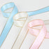 VIVIQUEN White Double Faced Satin Ribbon with Gold Edge, 1” x 25 Yards for Gift Wrapping & Floral Arrangement